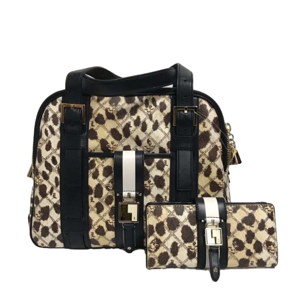Stylish Black and Brown Women's Bag Set